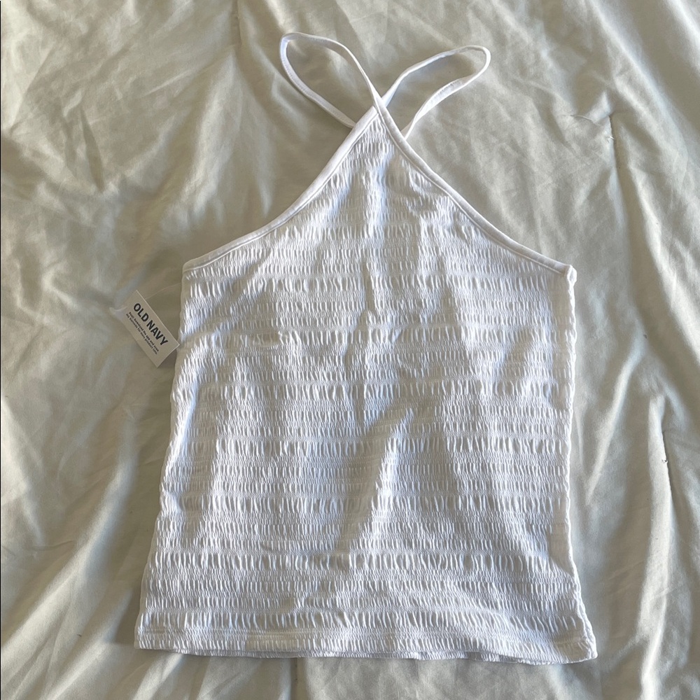 Old Navy White Textured Camisole